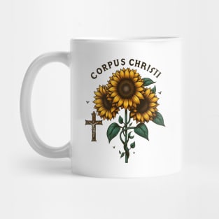 Corpus Christi Sunflower Mug